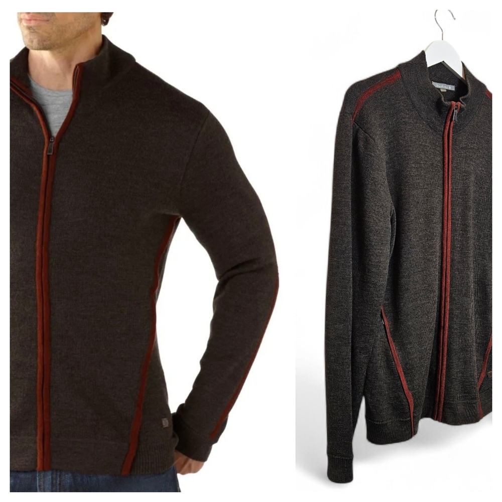 Smartwool Jacket Men M Walker Ranch Full Zip 100% Merino Wool Outdoor Gorpcore